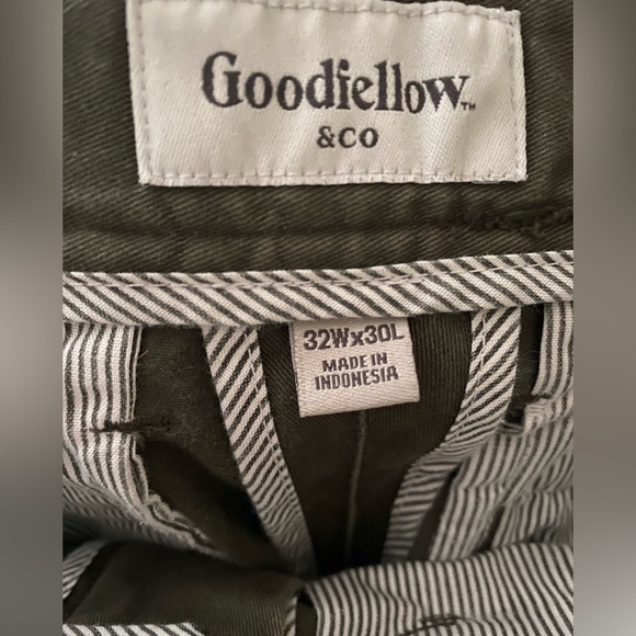 Goodfellow Henne Olive Green Men's Chino Pants 32x30 - Picture 4 of 5